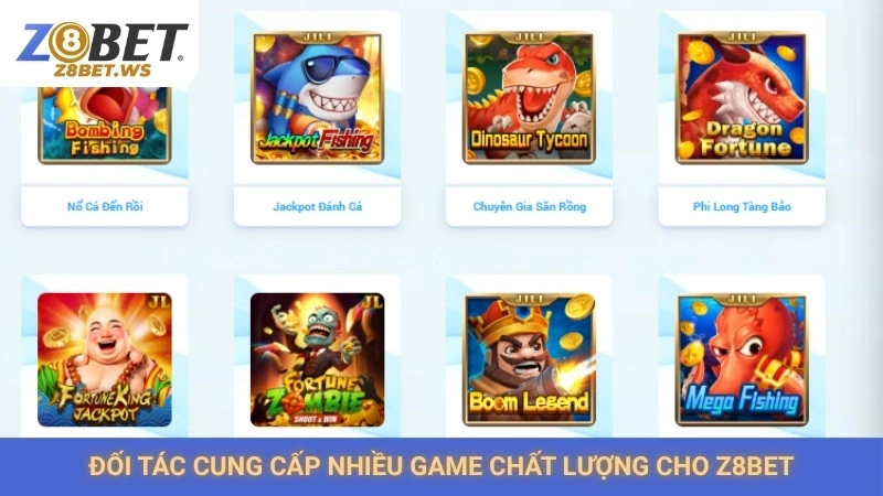 Bắn cá JILI Z8bet | Top 5 game đồ họa đẹp, dễ thắng nhất 1 Giới thiệu sảnh bắn cá JILI tại Z8bet