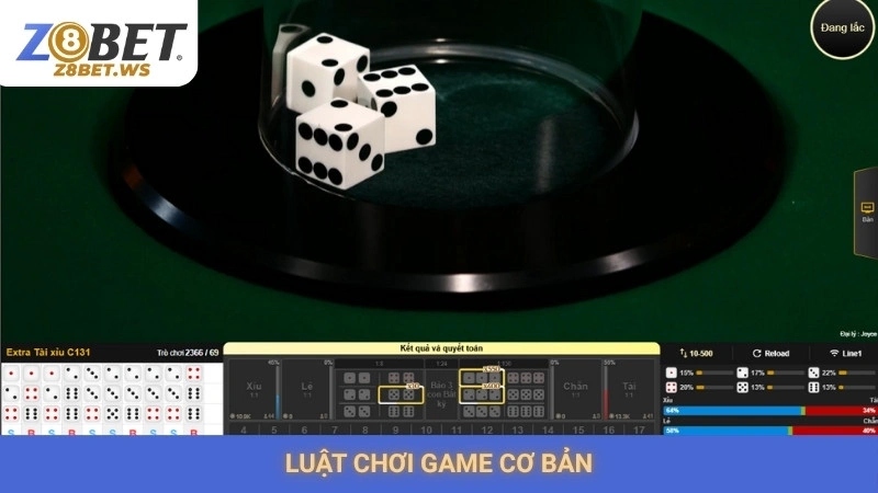 Tài xỉu online Z8bet | Công thức bất bại, dễ thắng nhất 2 Luật chơi game cơ bản
